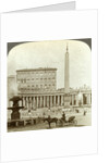 The Vatican Palace from St Peter's Square, Rome, Italy by Underwood & Underwood