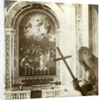 Mosaic above the Altar of Transfiguration, St Peter's Basilica, Rome, Italy by Underwood & Underwood