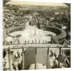 St Peter's Square from the dome of St Peter's Basilica, Rome, Italy by Anonymous