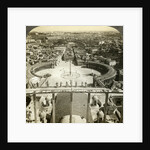 St Peter's Square from the dome of St Peter's Basilica, Rome, Italy by Anonymous