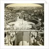 St Peter's Square from the dome of St Peter's Basilica, Rome, Italy by Anonymous