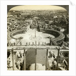 St Peter's Square from the dome of St Peter's Basilica, Rome, Italy by Anonymous