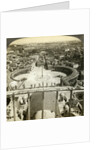 St Peter's Square from the dome of St Peter's Basilica, Rome, Italy by Anonymous
