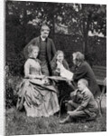 Gustave Eiffel, French engineer, with his family by Anonymous