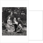 Gustave Eiffel, French engineer, with his family by Anonymous