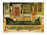 Mahogany and gilt Georgian suite, Longford Castle, Wiltshire by Edwin Foley
