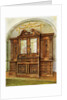 Carved enclosed mahogany bookcase, style of Chippendale, French influence by Edwin Foley