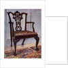 Mahogany armchair, style of Chippendale by Edwin Foley