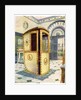 Painted and lacquered sedan chair with domed top by Edwin Foley