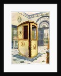 Painted and lacquered sedan chair with domed top by Edwin Foley
