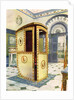 Painted and lacquered sedan chair with domed top by Edwin Foley