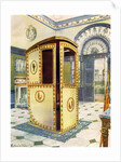 Painted and lacquered sedan chair with domed top by Edwin Foley