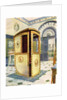 Painted and lacquered sedan chair with domed top by Edwin Foley