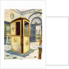 Painted and lacquered sedan chair with domed top by Edwin Foley