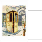 Painted and lacquered sedan chair with domed top by Edwin Foley