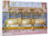 White gilt and painted settee, Pergolesi influence 1911-1912 by Edwin Foley