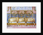 White gilt and painted settee, Pergolesi influence 1911-1912 by Edwin Foley