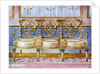 White gilt and painted settee, Pergolesi influence 1911-1912 by Edwin Foley
