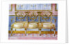 White gilt and painted settee, Pergolesi influence 1911-1912 by Edwin Foley