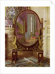 Oval mirror and bed of Napoleon I by Edwin Foley