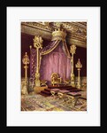 Throne room in the Palace of Fontainebleau, France by Edwin Foley