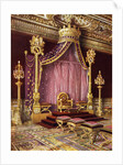 Throne room in the Palace of Fontainebleau, France by Edwin Foley