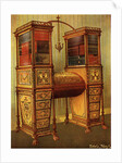 The Sister Inlaid Double Secretaire and Bookcase Cabinet, Sheraton by Edwin Foley
