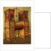 The Sister Inlaid Double Secretaire and Bookcase Cabinet, Sheraton by Edwin Foley