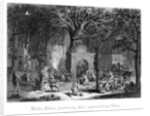Hindu Fakirs Practising Their Superstitious Rites Under the Banyan Tree by Bell