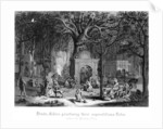 Hindu Fakirs Practising Their Superstitious Rites Under the Banyan Tree by Bell