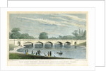 The New Bridge over the Serpentine, Hyde Park, London by MS Barenger