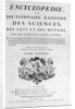 Title page of Denis Diderot's Encyclopedie by Anonymous