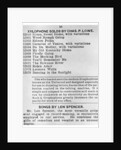 Page from the First Columbian Gramophone Catalogue by Anonymous