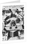 Design for hinged canal lockgates by Leonardo da Vinci by Anonymous
