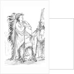 'Two Crows', Native American male of the Minataree tribe by Myers and Co