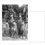 Masks possessing magical qualities, Bismarck Archipelago, Papua New Guinea by Strecker and Schroder