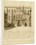 South view of the entrance to Guildhall, City of London by William Griggs