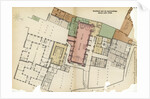 Plan of Guildhall and its surroundings, City of London by Anonymous