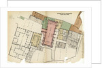 Plan of Guildhall and its surroundings, City of London by Anonymous