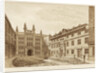 West view of Guildhall Chapel and Blackwell Hall, City of London by Anonymous