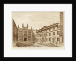 West view of Guildhall Chapel and Blackwell Hall, City of London by Anonymous