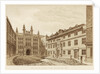 West view of Guildhall Chapel and Blackwell Hall, City of London by Anonymous