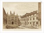 West view of Guildhall Chapel and Blackwell Hall, City of London by Anonymous