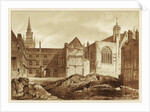 South-east view of Guildhall Chapel and Blackwell Hall, City of London by Anonymous