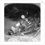 Soldiers cutting through barbed wire defences, Oppy, France, World War I by Realistic Travels Publishers