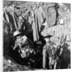 German dugout captured in the advance at Bapaume, France, World War I by Realistic Travels Publishers