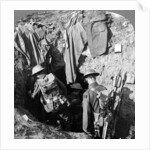 German dugout captured in the advance at Bapaume, France, World War I by Realistic Travels Publishers