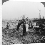 Engineers repairing a light railway, Hangard, France, World War I by Realistic Travels Publishers
