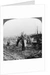 Engineers repairing a light railway, Hangard, France, World War I by Realistic Travels Publishers