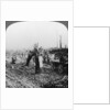 Engineers repairing a light railway, Hangard, France, World War I by Realistic Travels Publishers